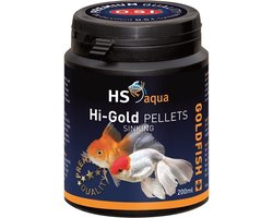 HS Aqua Hi-Gold Pellets 200ML - Goudvissen Voer - Vissenvoer