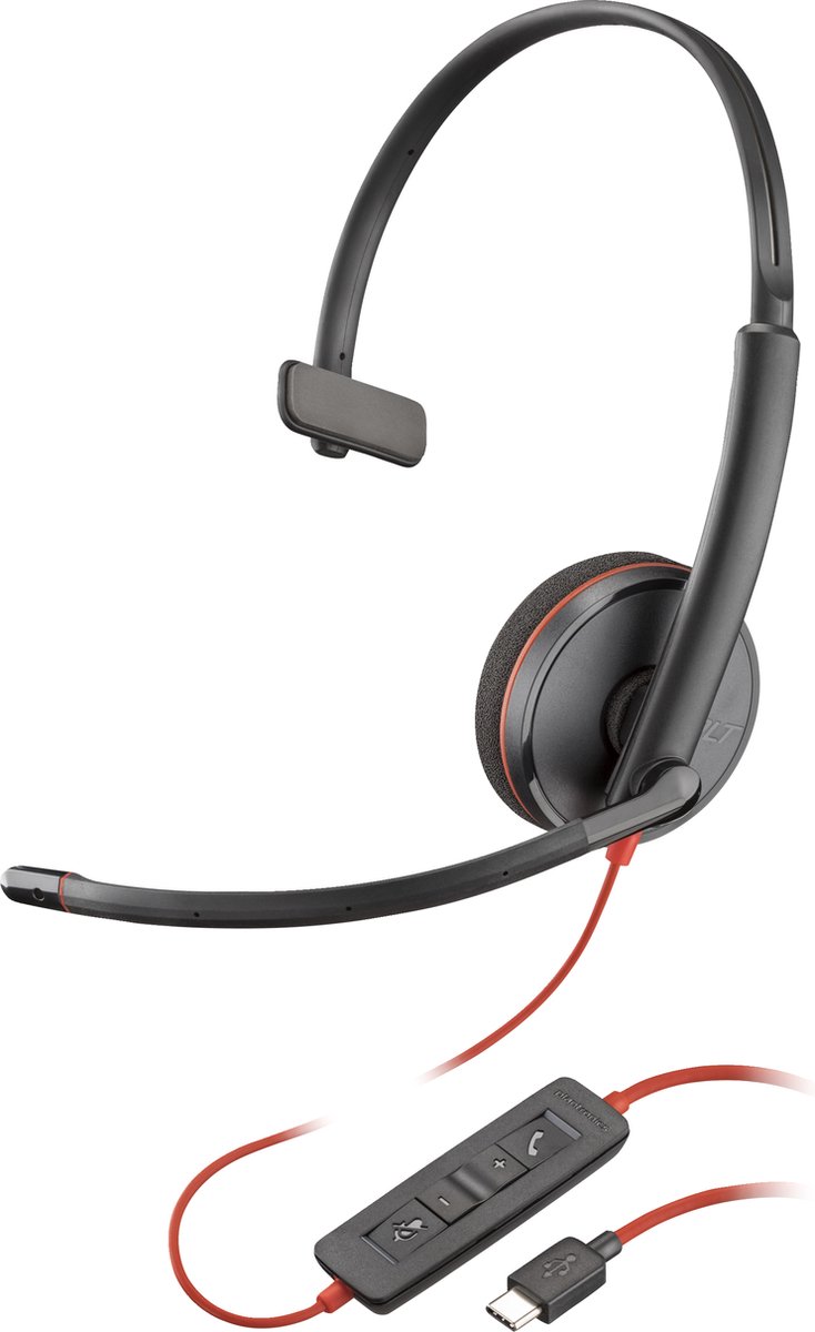 Hp Poly 3210 Usb-c +usb-c/a Voip-koptelefoon Zilver
