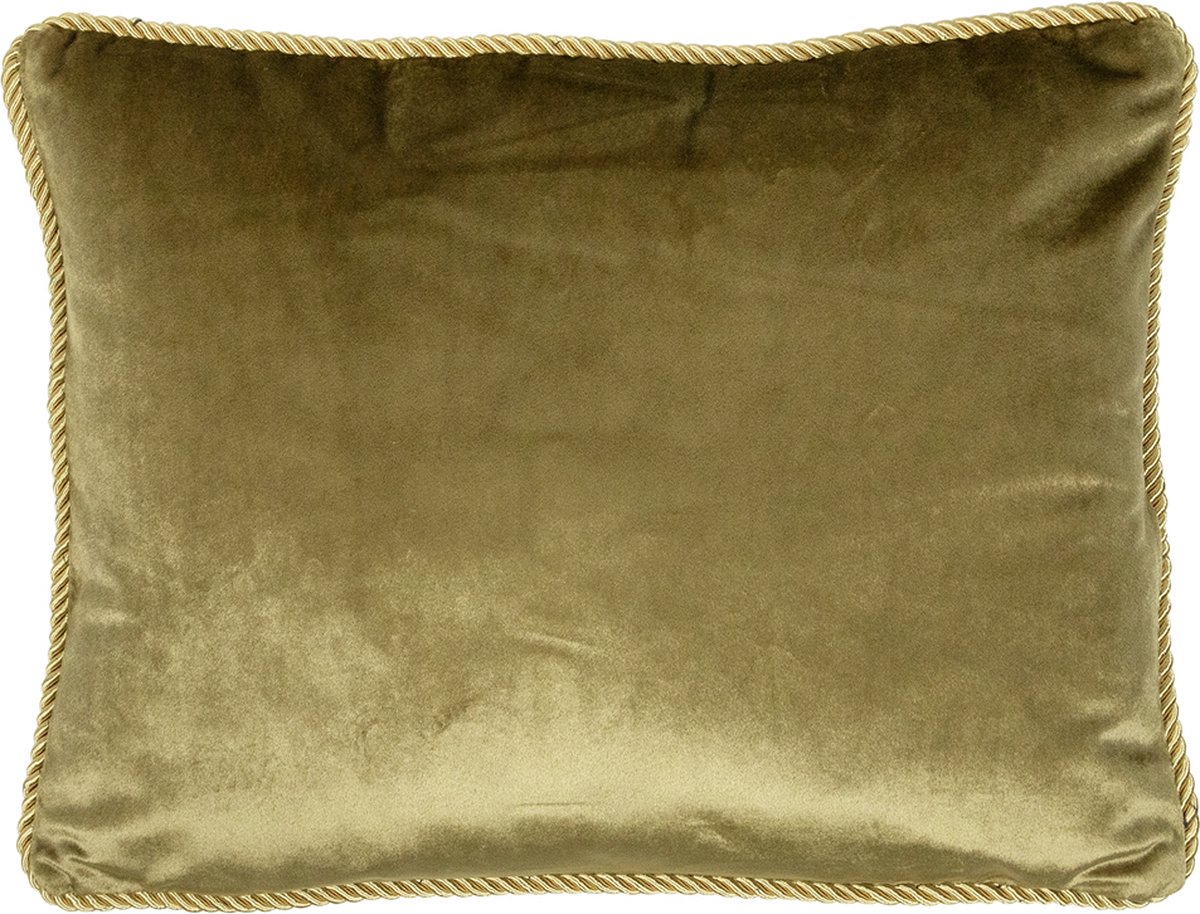 half kussen fluweel goud 35x45cm