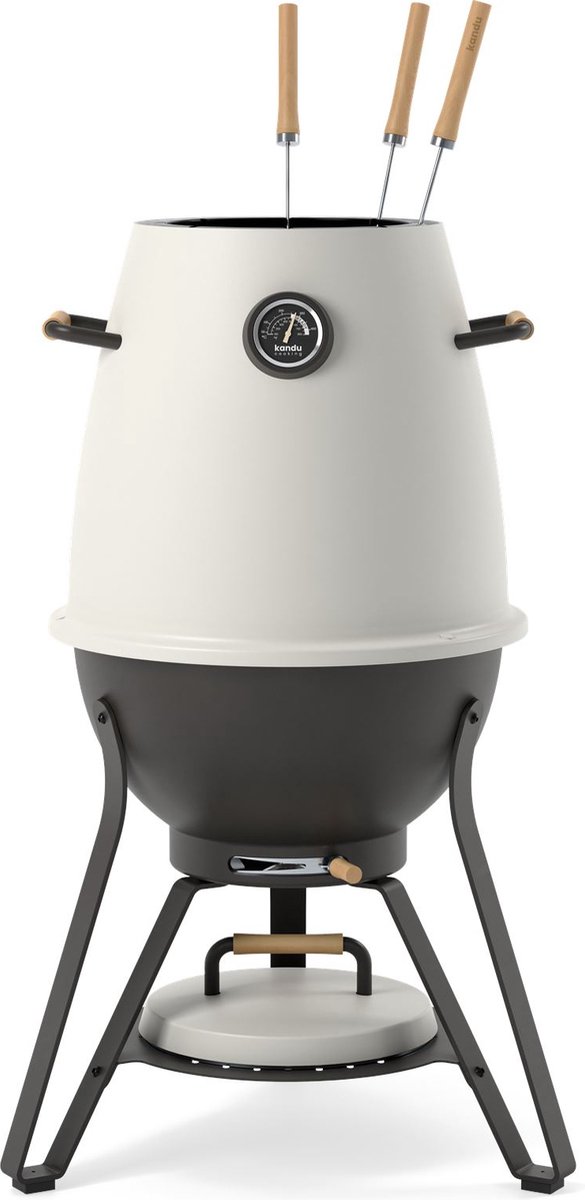 Kandu Cooking 41 kooksysteem - Ash White - Vertical Cooking barbecue - Ø58 x H95 cm van Kandu Cooking — afbeelding 5