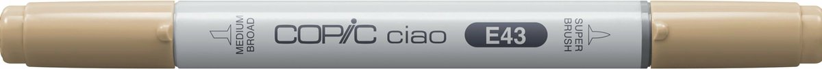 Copic Ciao markeerstift 1 stuk(s) Beitel/penseelpunt Mat invoor E43