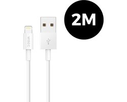 WISEQ Oplaadkabel 2 Meter - USB Kabel geschikt voor Lightning Oplaadkabel - Geschikt Voor Apple iPhone 14 / iPhone 13 / iPhone 12