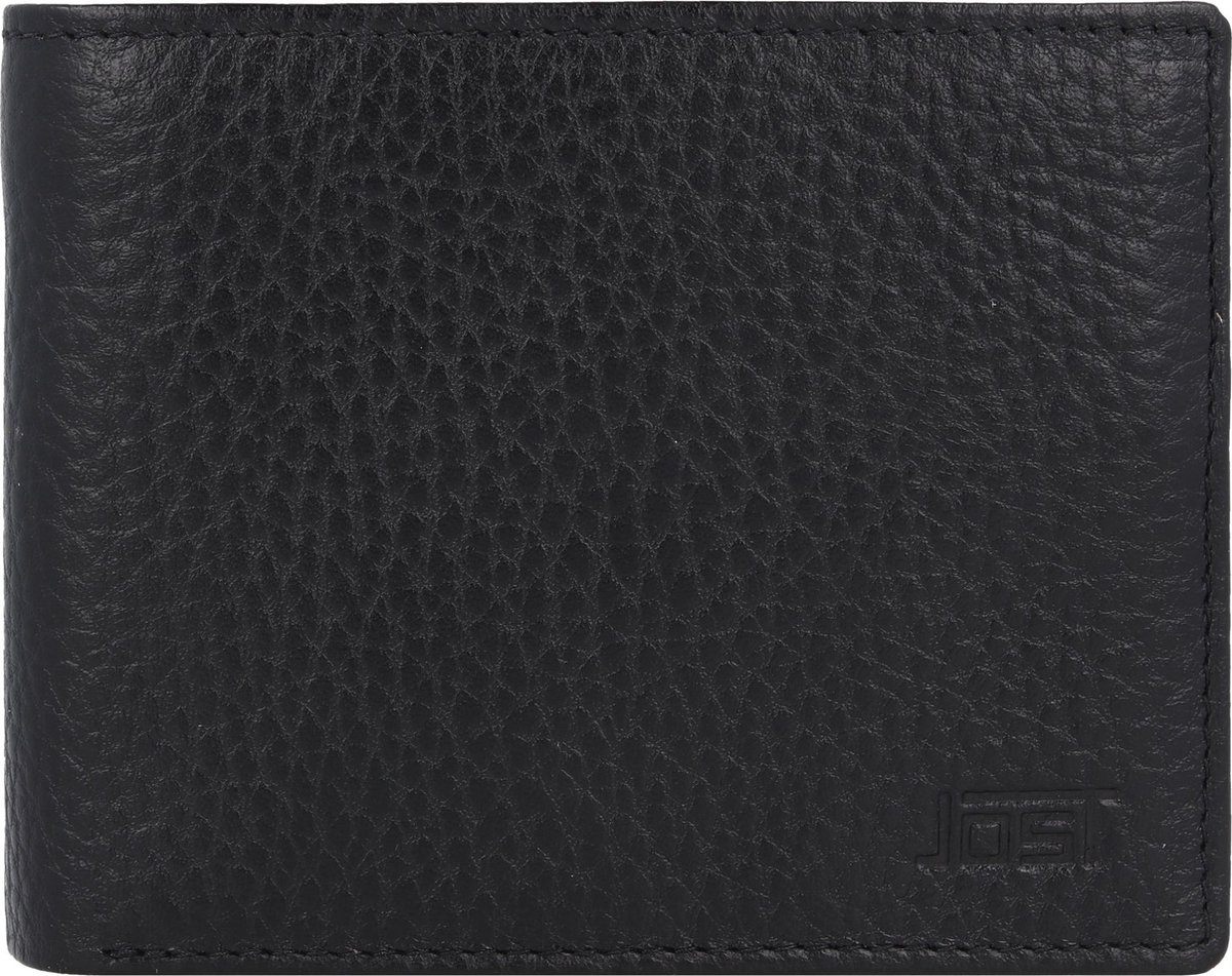 Jost Stockholm Portemonnee Leer 12 cm - Jongens - Horizontaal - schwarz