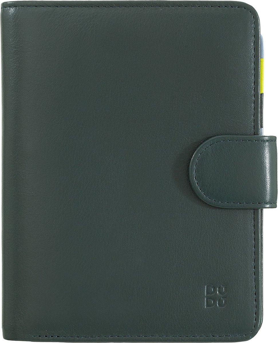 DuDu Portemonnee RFID Leer 11 cm - Dames - Staand formaat - mangrove