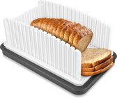 Bol.com Opvouwbare Broodsnijgeleider met Lade - Verstelbare Breedte - Voor Zelfgebakken Brood - Zuurdesemrondjes - Stokbroodsand... aanbieding