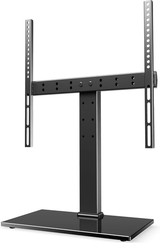 FITUEYES TV stand for 27-32 43 50 55 inch TV, 8 height adjustable Max VESA 400x400mm 40kg