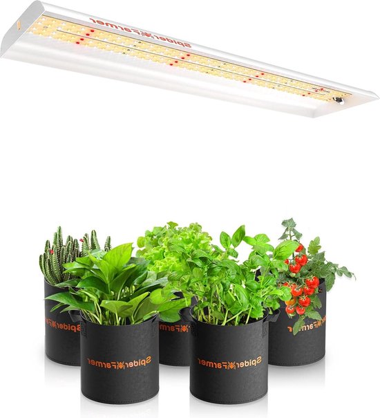 Foto: Led plantenlamp groeilamp volledig spectrum plantenlicht voor binnen tuinieren groenten bloem 192 leds groeilamp