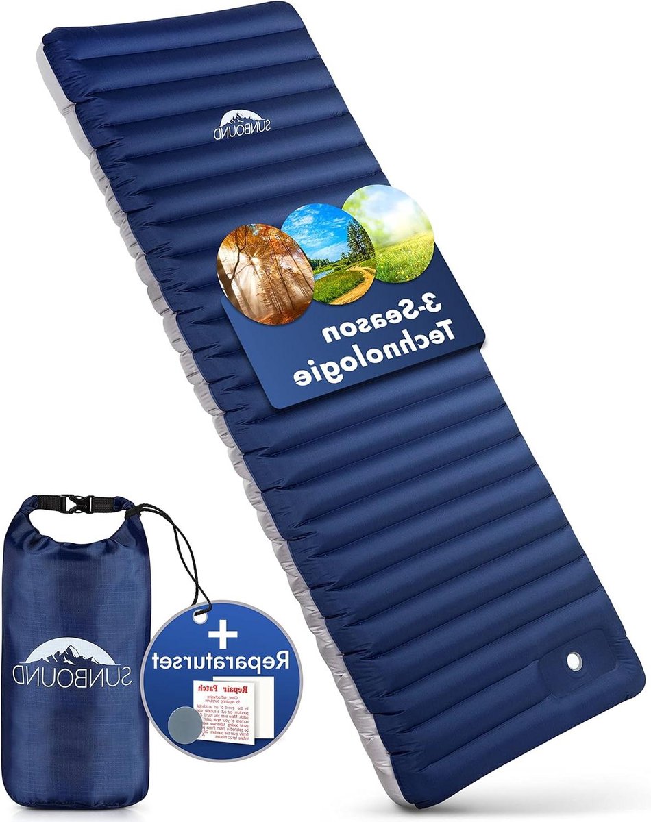 Opblaasbare Slaapmat Isolatie 12 cm Dik Comfortabel Kamperen Roadtrips - Ideaal voor Outdoor Tenten