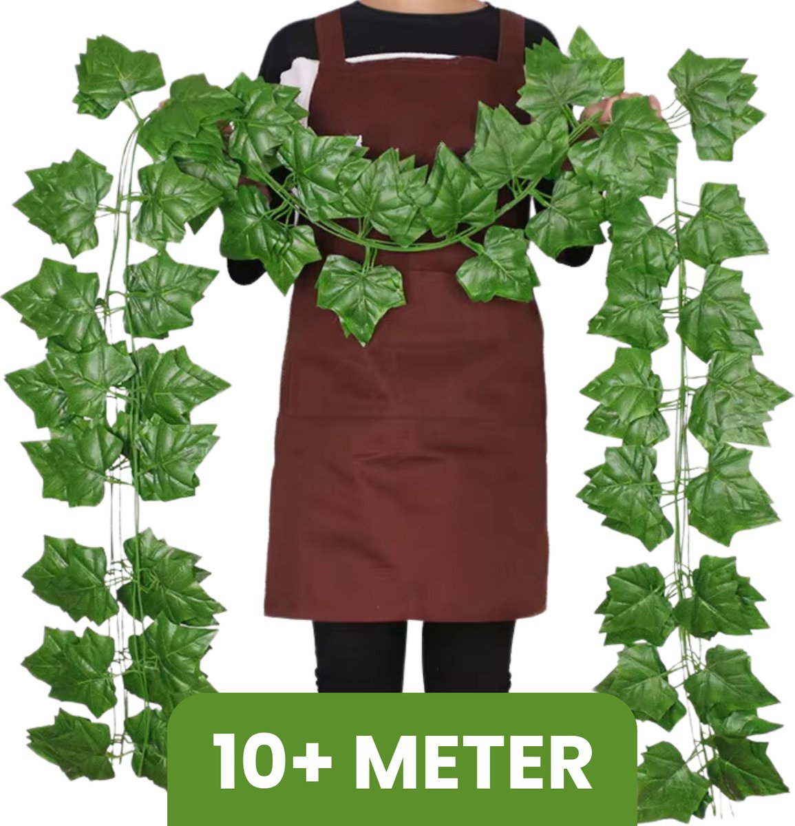 5x Realistische Klimop Slinger - Oosterse Wingerd - Kunst Klimop Groen - 5 x 235 CM - Klimop Nep Planten Kunst Planten - Bloemenslinger voor Binnen en Buiten