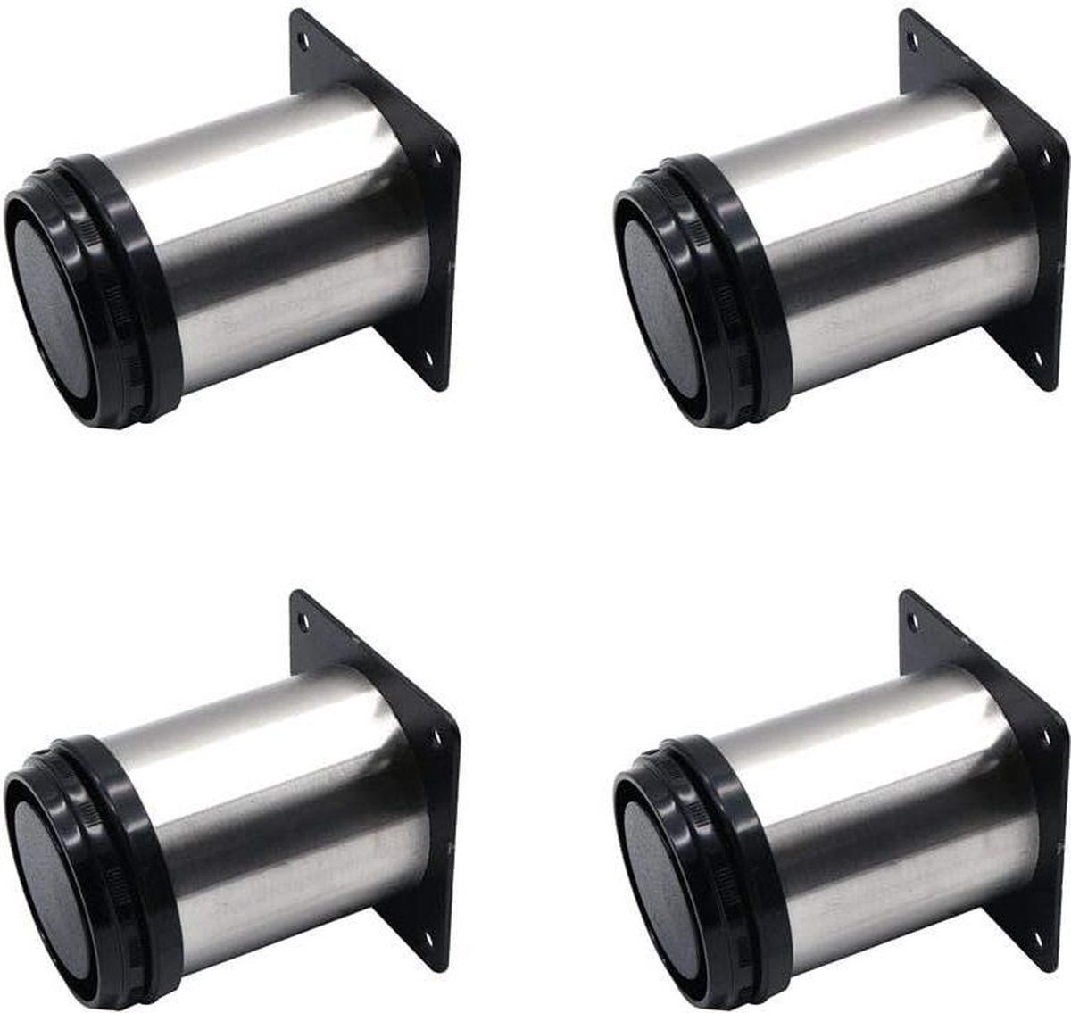 Rusoz 4 Pièces Pieds De Meuble Reglable,Pieds De Table Metal Noir 180