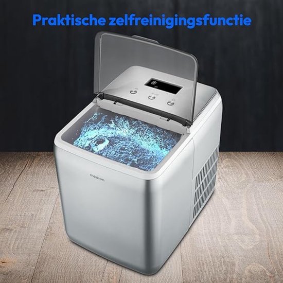 Luxe Ijsblokjesmachine - Met Deksel - Zelfreinigend - Kristalhelder - Horeca - Snel Klaar - 2.6L Reservoir - 150W van Luxe. — afbeelding 5