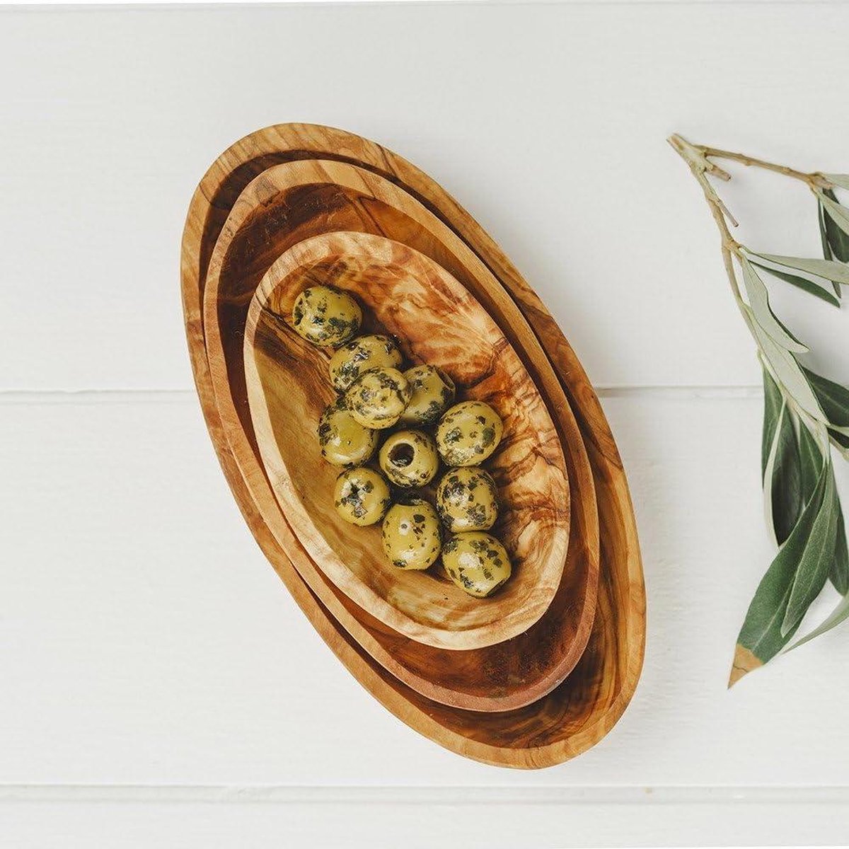 Stacking Bowl Set Bruin - Set van 3 kommen voor opslag en decoratie