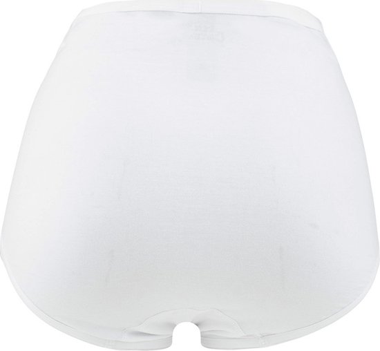 Ten Cate Basics organic cotton stretch high waist wit 4 pack voor Dames | Maat L