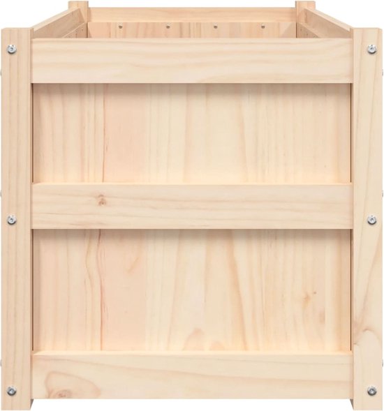 Jardinière en bois The Living Store - 90 x 50 x 50 cm - Pin Massief