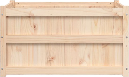 Jardinière en bois The Living Store - 90 x 50 x 50 cm - Pin Massief