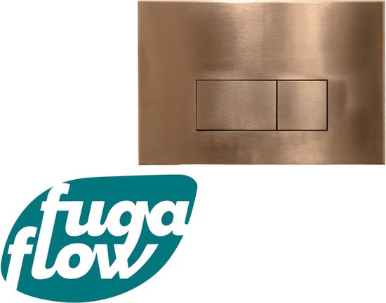 Foto: Fugaflow metal bedieningsplaat bedieningspaneel voor geberit up320 inbouwreservoir dualflush rechthoekige knoppen metaal koper