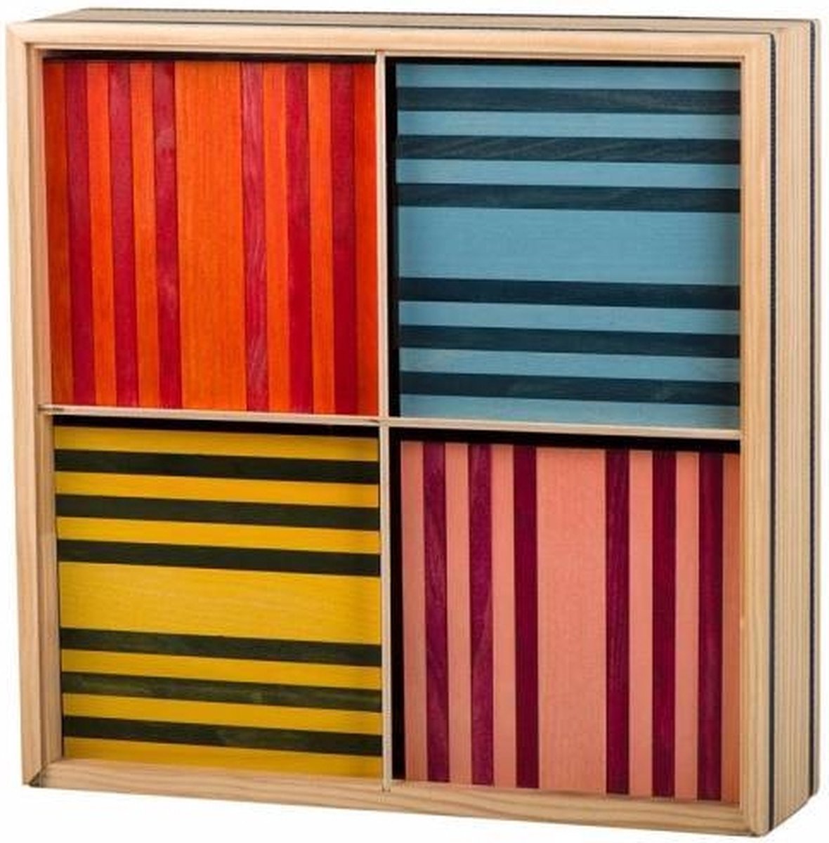KAPLA - KAPLA Kleur - Constructiespeelgoed - 8 Kleuren- 100 Plankjes — afbeelding 8