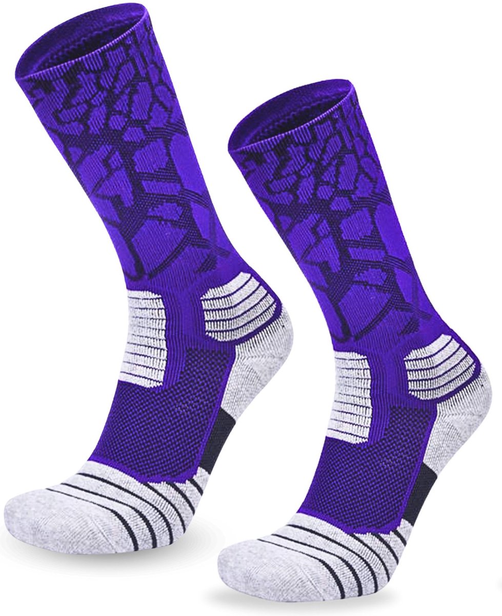 KANGKA® Wandelsokken maat 39-42 Paars - Antiblaren Outdoor Sokken - Sportsokken - Comfortabel en Dempend - Dames & Heren