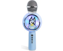 Bluey - draadloze karaoke microfoon voor kinderen - oplichtend LED display - speaker - stemvervorming