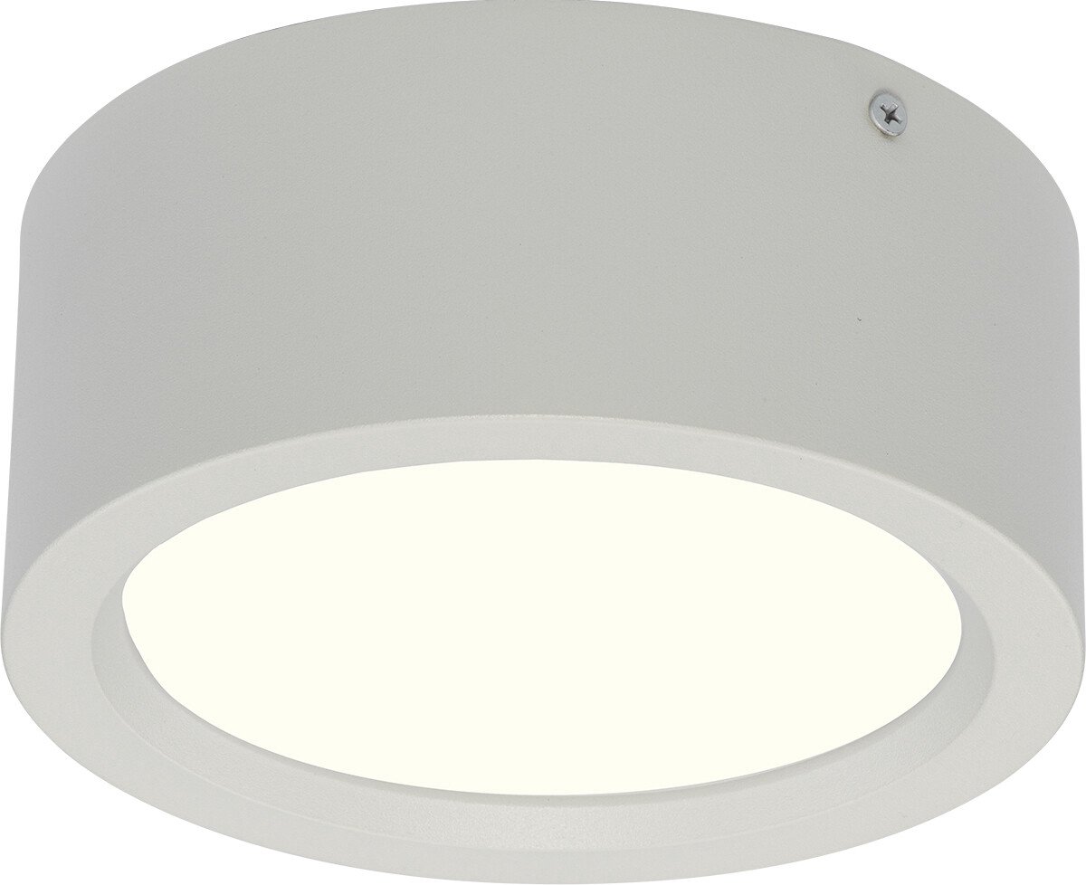 LED Downlight - Opbouw Rond Hoog 15W - Natuurlijk Wit 4200K - Mat Wit Aluminium - Ø180mm