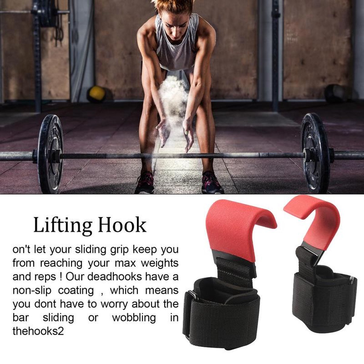Power-haken voor fitness, krachttraining voor mannen en vrouwen, voor