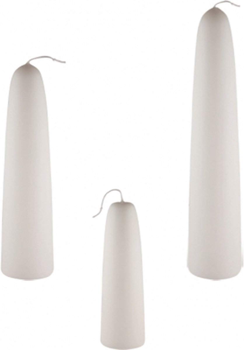 Smulders Deco Ivoor dompelkaars / Tonkkaars 300/80 (125 uur) met pengat