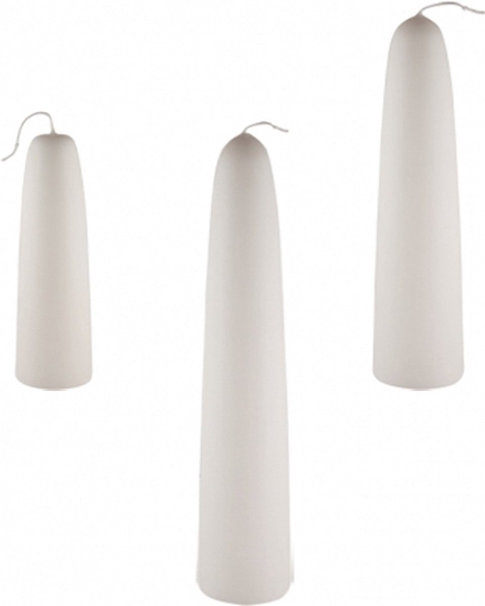 Smulders Deco Ivoor dompelkaars / Tonkkaars 600/80 (250 uur) met pengat