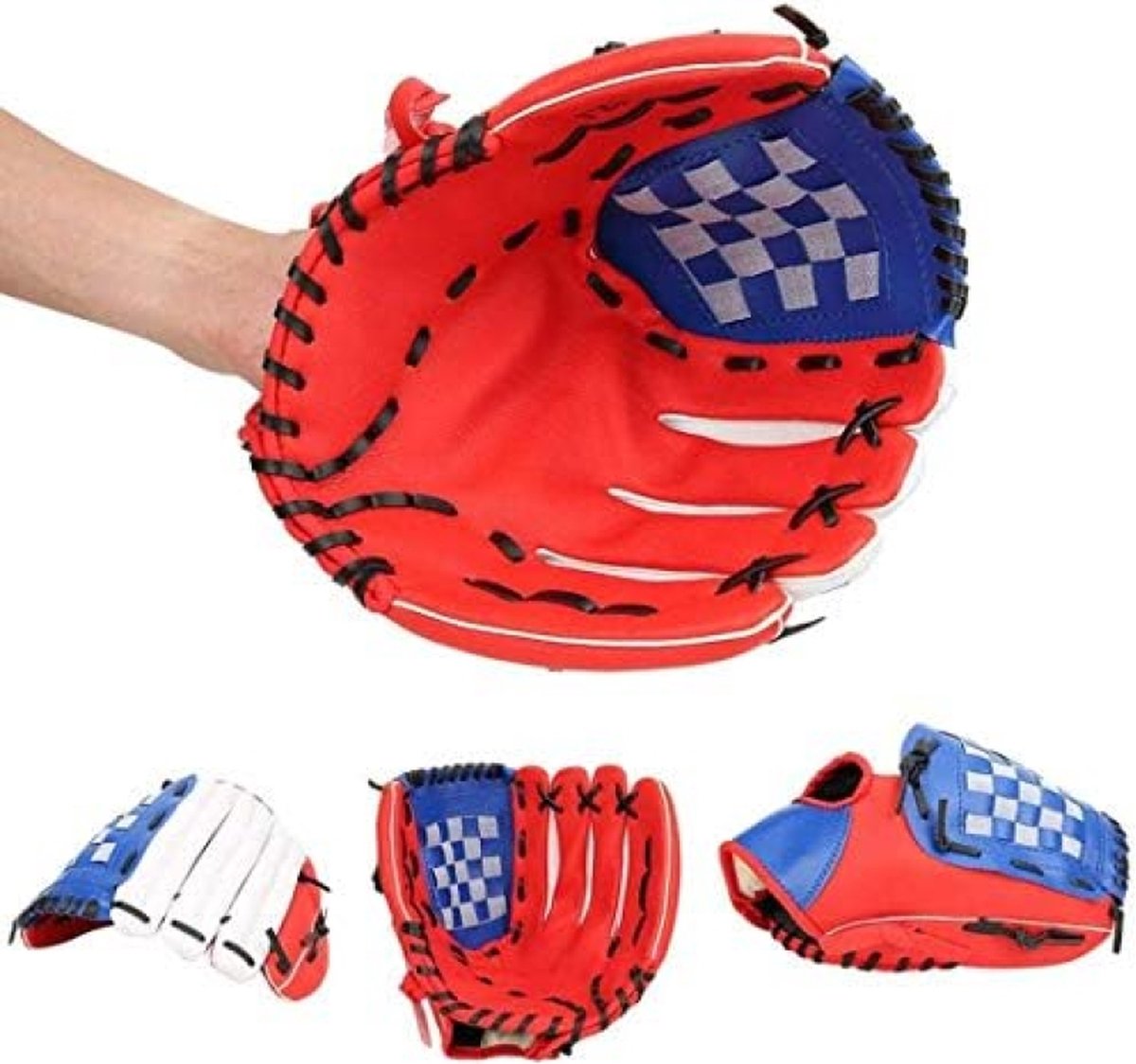 Gant Baseball Gants De Baseball En Cuir PU Souple Et Solide, Pichet épais, Gants De Softball Pour Gants Entraînement Baseball