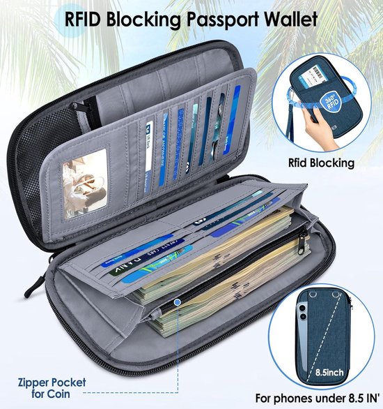 P.travel Paspoorttas, paspoorthoes, RFID-blocker