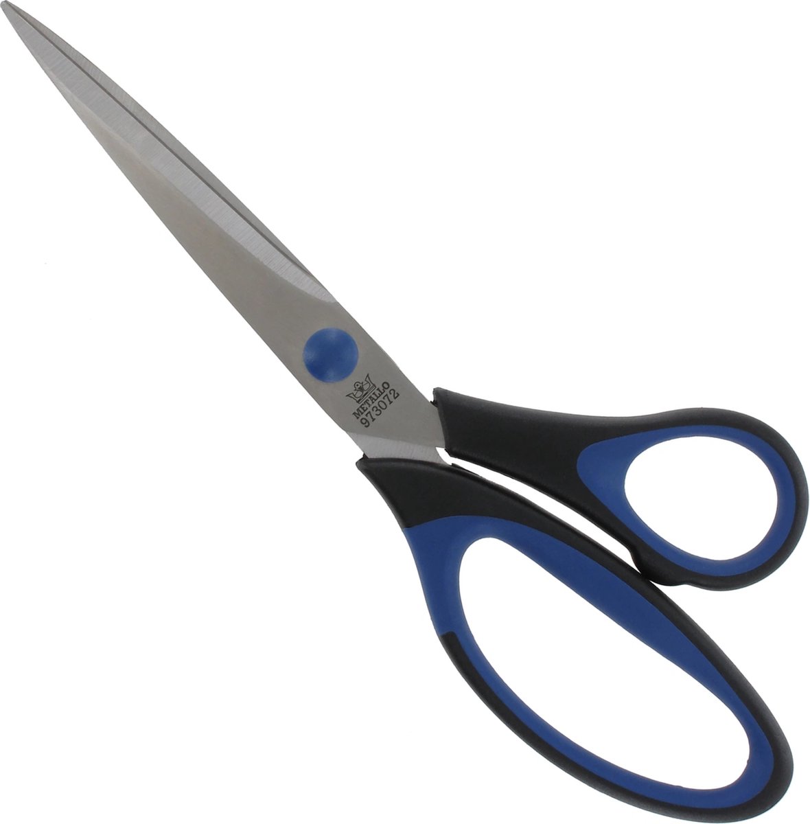 Metallo Schaar - RVS Bladen - Softgrip Grepen - 215 mm - Zwart/Blauw