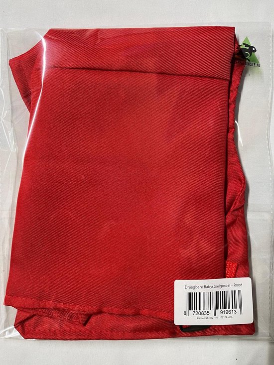 Allernieuwste.nl® Draagbare Babystoelgordel Rood - Veilig, Opvouwbaar en Comfortabel voor Onderweg van Allernieuwste.nl® — afbeelding 2