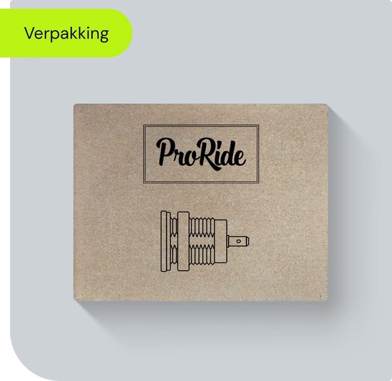 ProRide 12V USB Autolader Inbouw met Schakelaar/Voltmeter - 5V/2.4A - Tweevoudig inbouw paneel - Blauw