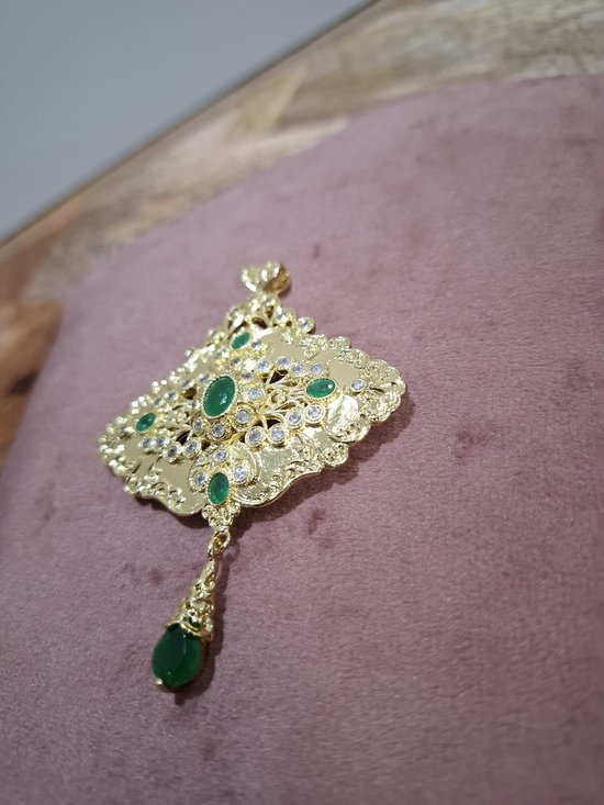 Kaftan Adra Licht Groen - Naadje Ben