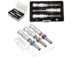 Lockpick set Tubular Lock Pick Set 7 Pins Verstelbaar Tubular Lock Pick Gereedschap 7.00MM 7.5MM 7.8MM Lockpick set