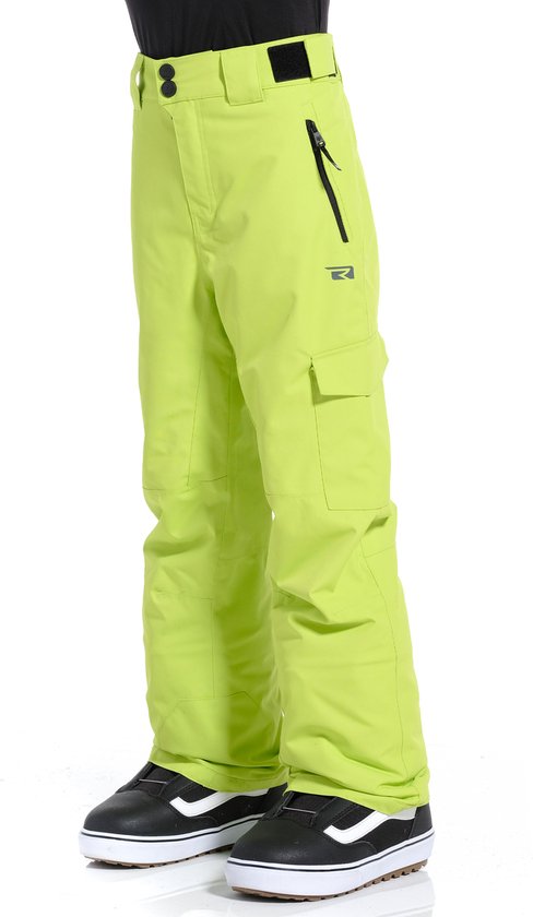 Rehall BUZZ-R-jr. Pantalons de sports d'hiver Garçons Vert 164 - Pantalons de ski - Pantalons de snowboard - Pantalons rembourrés