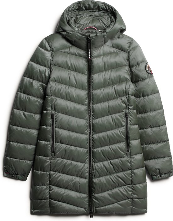 Superdry HOODED FUJI MID PADDED JACKET Dames Jas - Maat M
