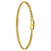 Zilgold heren ketting met gourmetschakel 5 mm | Mostert Juweliers