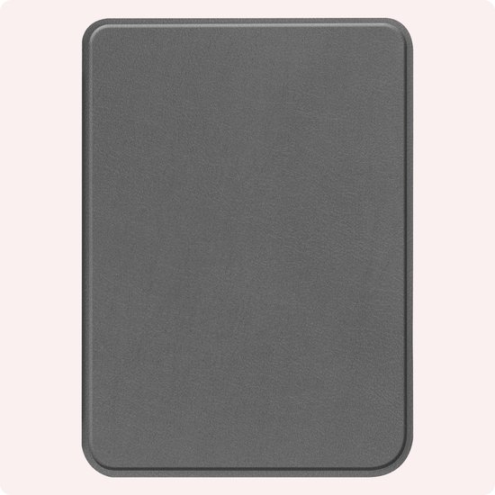 Hoes Geschikt voor Kobo Clara Colour Hoesje Bookcase Cover Book Case Hoes Sleepcover - Grijs van Merkloos — afbeelding 5