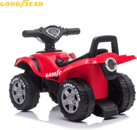 Goodyear ATV Porteur Enfant pour Bébés à ans Rouge bol