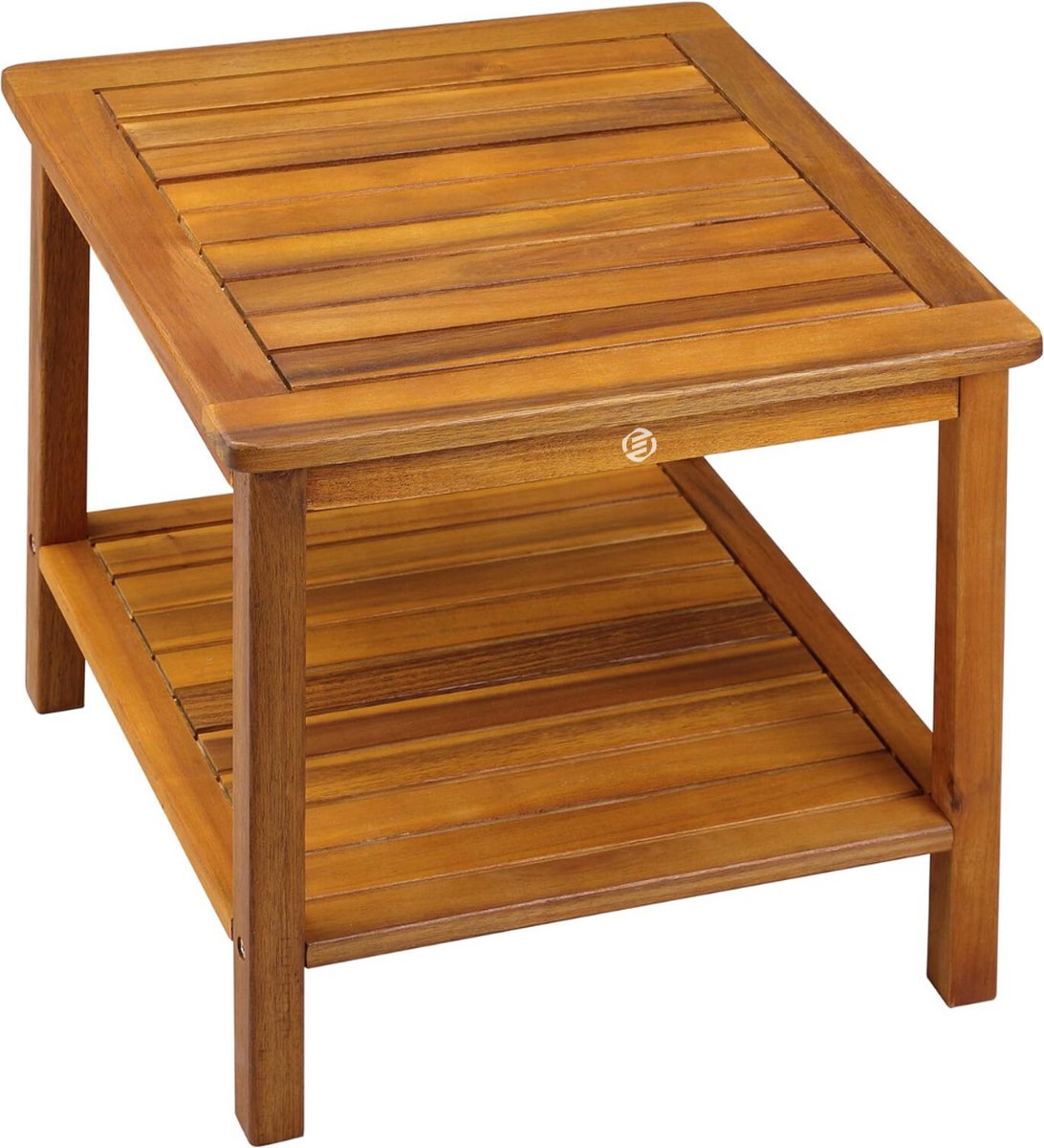 Equivera Bijzettafel Buiten - Bijzettafel Tuin - Salontafel Buiten - Salontafel Tuin - Koffietafel Buiten - Voor Binnen en Buiten - Must Have Voor Jouw Tuin!