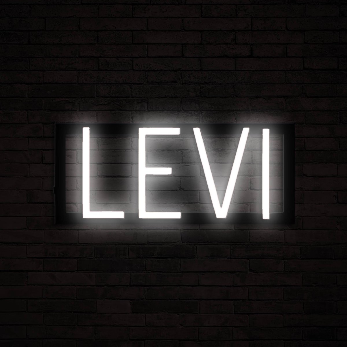 LEVI - Neon LED Lamp Kinderkamer | SpellBrite | 34,89 x 16 cm | 6 Dimstanden & 8 Lichtanim
