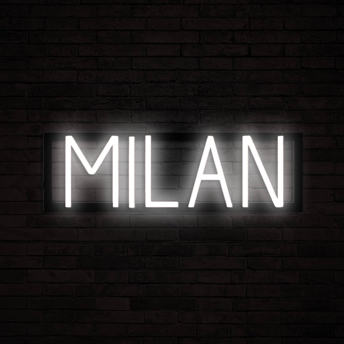 MILAN - Neon LED Lamp Kinderkamer | SpellBrite | 48,25 x 16 cm | 6 Dimstanden & 8 Lichtani