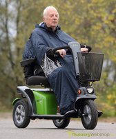 Adhome Regenponcho voor op scooter of rolstoel - volledige bedekking