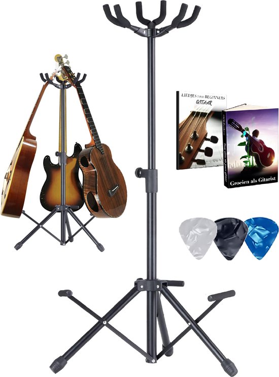Classic Cantabile 3-voudige multi-gitaarstandaard
