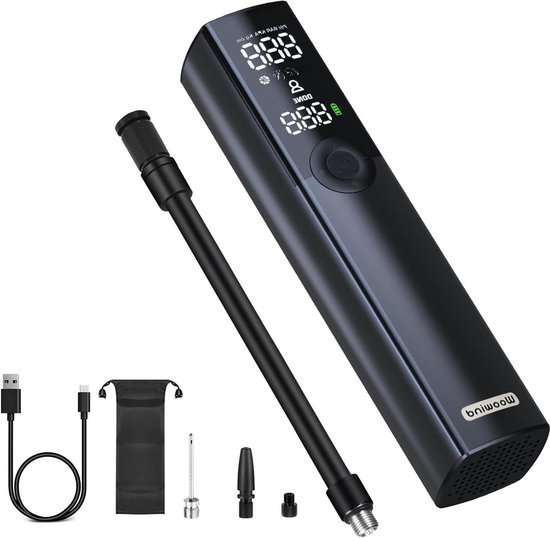 Mini Pompe à Vélo Pro Bike Tool – Noire – Compatible Valves Presta Et Schrader – NEUVE