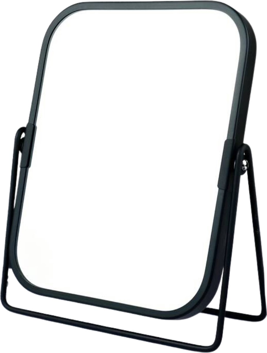 Nivard Make Up Spiegel - Opmaakspiegel - Staande Spiegel - Tafelspiegel - Tafel - Zwart