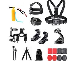 20-in-1 Accessoireset voor actiecamera's - Compatibel met GoPro Hero 9 8 GoPro Max 7 6 5 4 DJI Osmo Action Insta 360 AKASO APEMAN SJCAM Campark