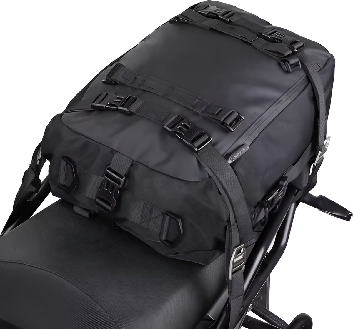 WoYoW®- Motorfiets Achter Tas 20L Waterdicht Multifunctioneel Zadel Zijbagage Tas Fietsrugzak Universeel - Zwart 20L