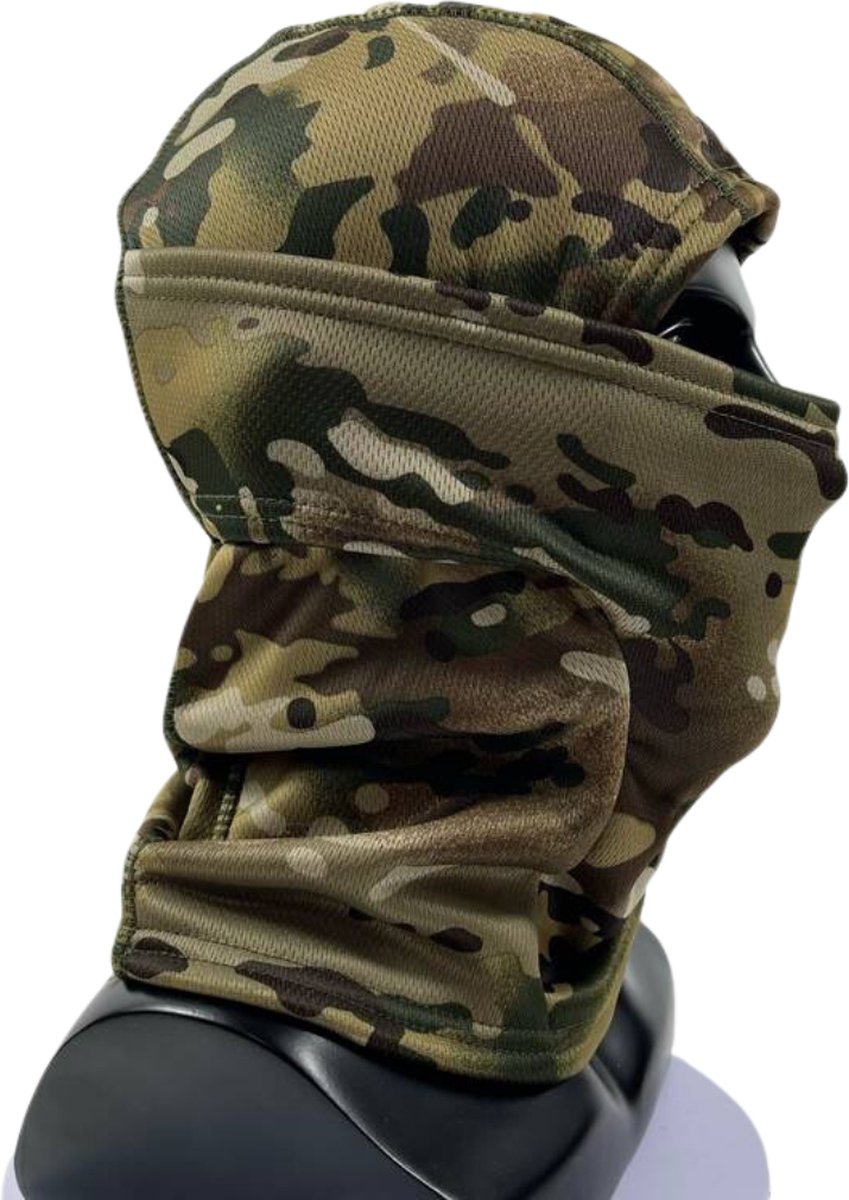 Nivard Ski Masker Bivakmuts Winter Masker Balaclava Ski Mask Full Face Mask Camouflage Lichtgroen