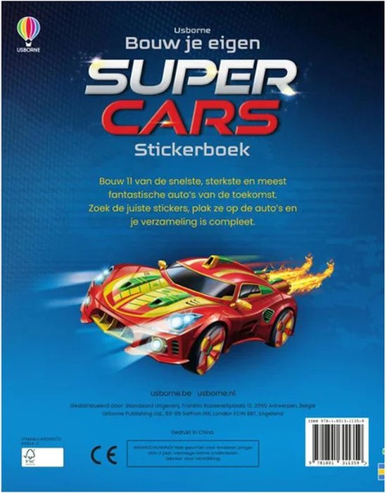 Supercars stickerboek - cover